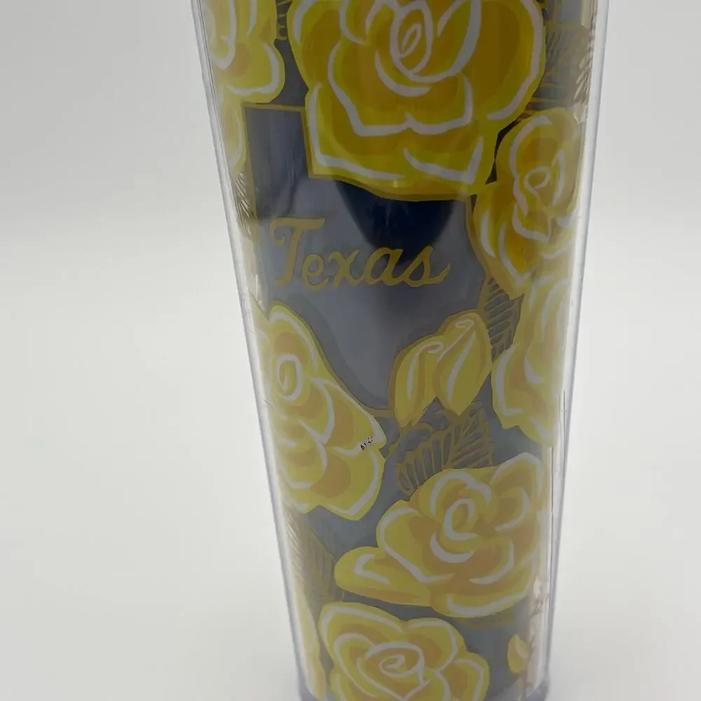 Starbucks Yellow Rose of Texas Tumbler Venti 24oz 2019 Limited Local Series Cup